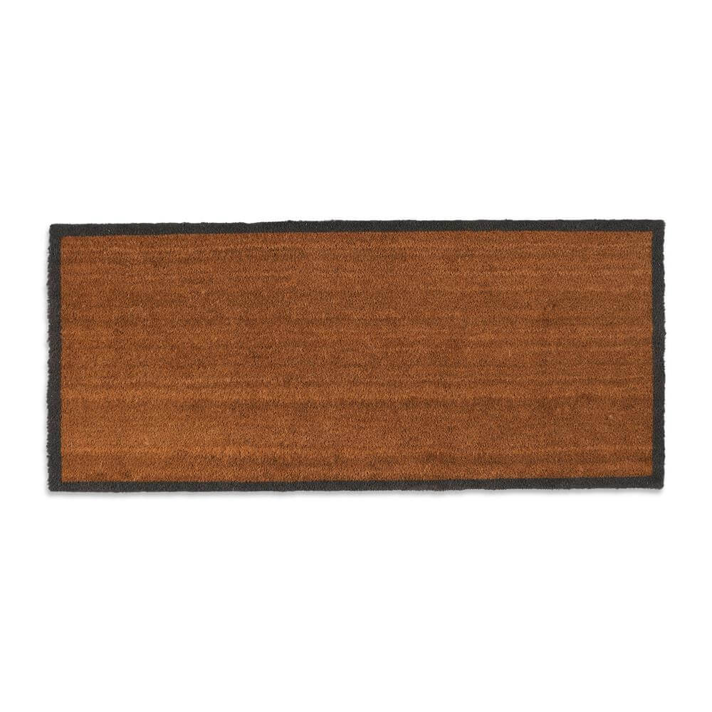 Garden Trading Double Doormat Charcoal Border